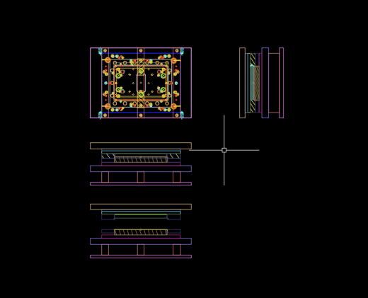 14寸笔记本A壳冲压拉伸成型模具设计图缩略图